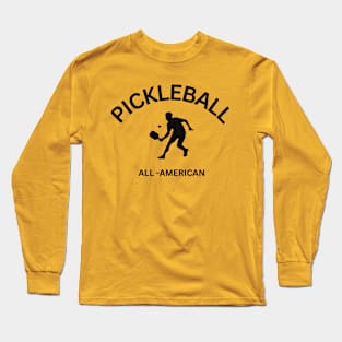 Male Pickleball Player Long Sleeve T-Shirt